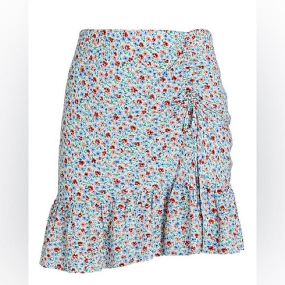 NWT RAILS Lara Ruffled Floral Mini Skirt In Wild Daisies - Picture 2 of 7